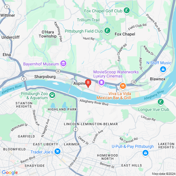 Esspa Organic Hungarian Skincare and Salon location map: 17 brilliant avenue, Pittsburgh, Pennsylvania