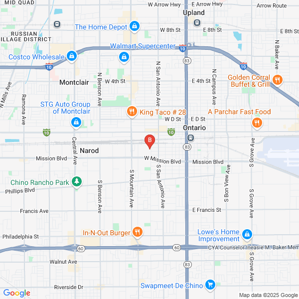 High Limitz Towing location map: 520 South Cypress Avenue, Ontario, California